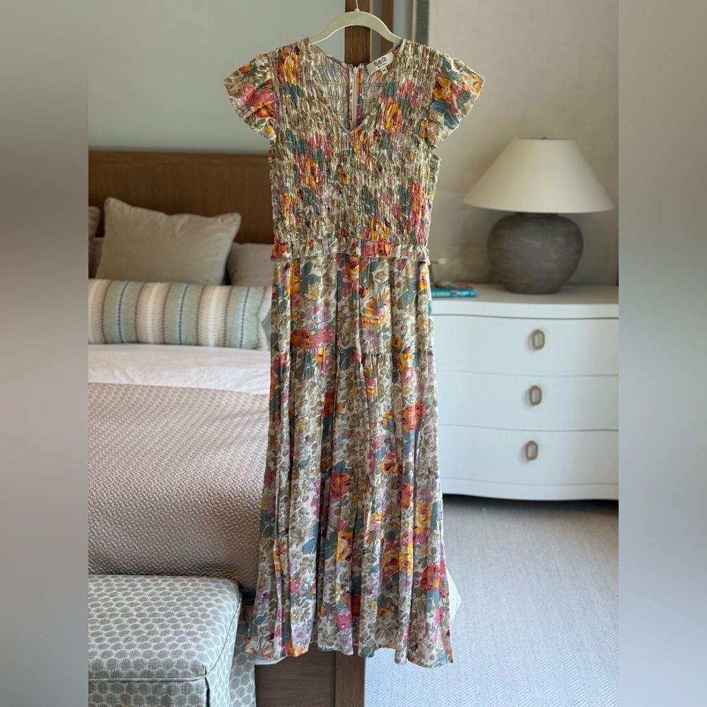 SEA Ines Floral Fit & Flare Dress - Picture 4 of 8